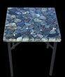 x Labradorite End Table With Powder Coated Base #52942-1